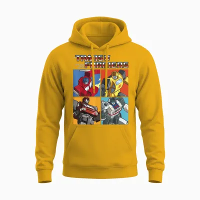 Transformers Retro Autobots Box Up Logo Unisex Hoodie - Gold