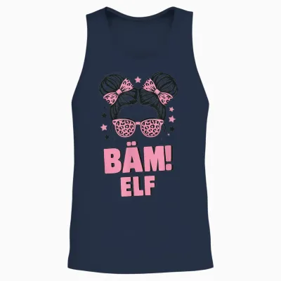 11. Geburtstag Mädchen Messy Bun Bäm! Elf Jahre Alt Unisex Tank Top - Navy