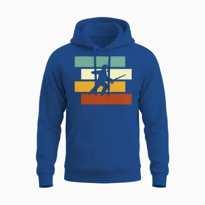 Fencing Retro Unisex Hoodie - Royal