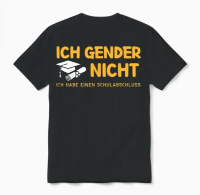 I Gender Nicht! Ich Habe Einen Schulabschluss Unisex T-Shirt - Black