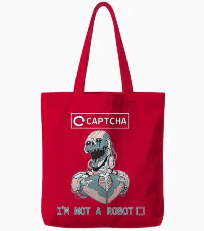 Informatics Geek Tshirt Robot Fan Gift Idea Tote Bags - Red