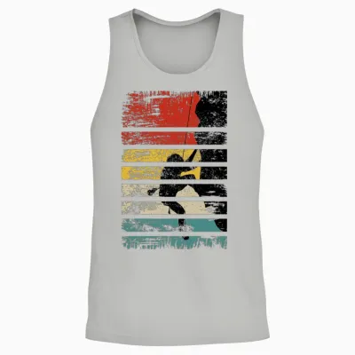 Climbing Retro Unisex Tank Top - Ash