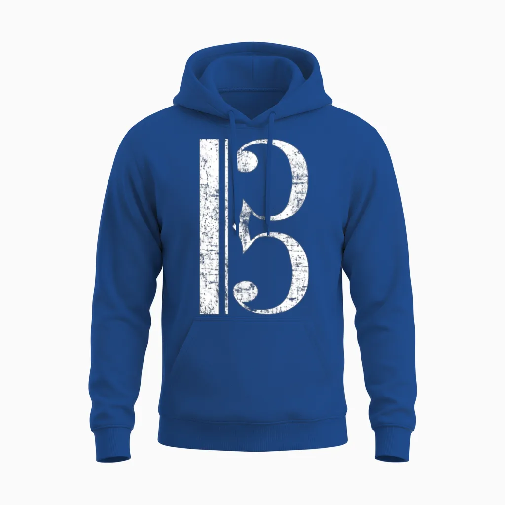 Alto Clef, Viola Unisex Hoodie in Royal