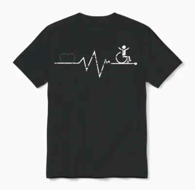 Funny Wheelchair Quote Unisex T-Shirt - Black
