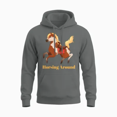 Cut Mare Horse Unisex Hoodie - Graphite Heather