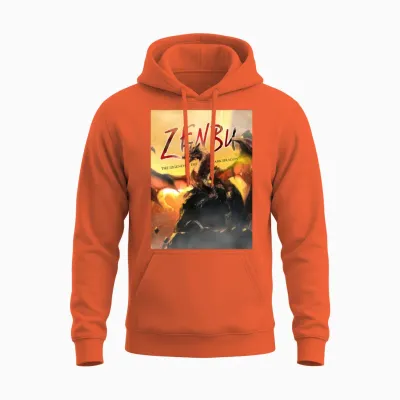 Zenbu: the Legend of the Dark Dragon Unisex Hoodie - Orange
