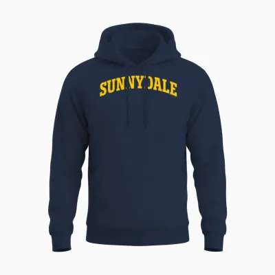 Buffy the Vampire Slayer Sunnydale Collegiate Chest Logo T-Shirt, Blue, S Unisex Hoodie - Navy