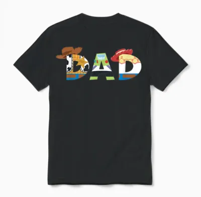 Disney and Pixar’s Toy Story Dad Father’s Day Birthday Unisex T-Shirt - Black