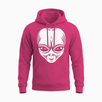 Funny Alien Unisex Hoodie - Heliconia