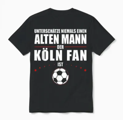 Köln Geschenk Ultras Kölle Cologne Südkurve Kölner Karneval Unisex T-Shirt - Black