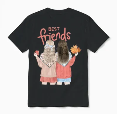 Best Friends Unisex T-Shirt - Black