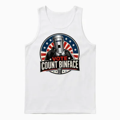 Vote Count Binface Unisex Tank Top - White