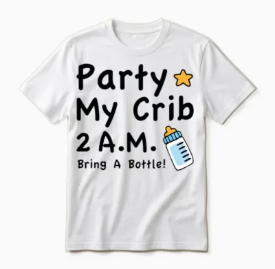 Party My Crib Unisex T-Shirt - White