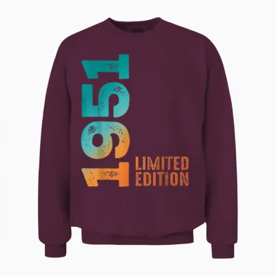 Anniversaire 1951 édition Limitée 1951 Unisex Sweatshirt - Maroon