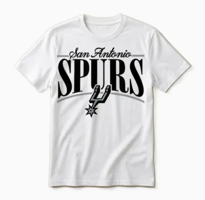 Nba – San Antonio Spurs Logo Arch Unisex T-Shirt - White