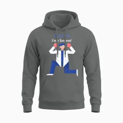 Trust Me I'm a Surgeon Unisex Hoodie - Graphite Heather