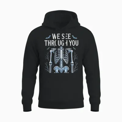 Halloween Manipulateur Radio Effrayant Manip Radiologie Unisex Hoodie - Black