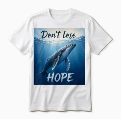 Buckelwal Hope Timmy Wal Rettung Ostsee Meer Motiv Unisex T-Shirt - White
