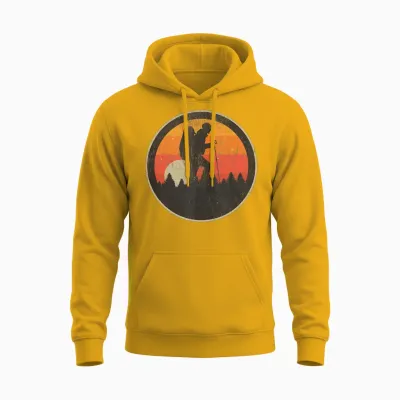 Camping Hiking Backpacking Outdoor Wilderness Unisex Hoodie - Gold