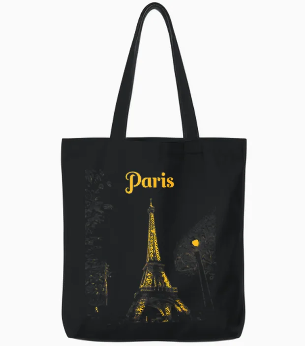 Holidays in Paris, Holidays in France, Eiffel Tower,love Paris Tote Bags in Black