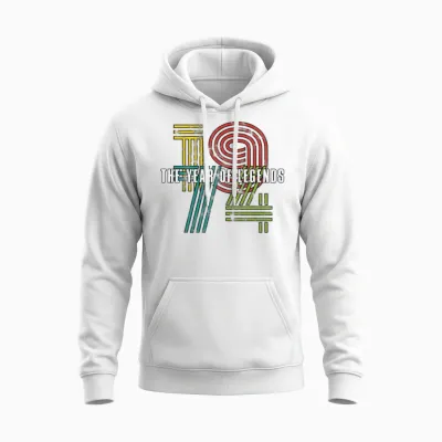 Hello 50 1974 Birthday Gift Unisex Hoodie - White