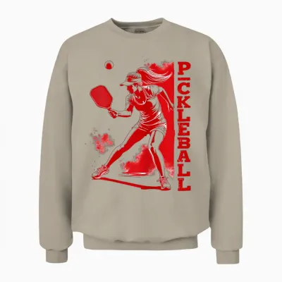 Pickleball - Women's Pickleball T-Shirt Outfit Unisex Sweatshirt - Sand