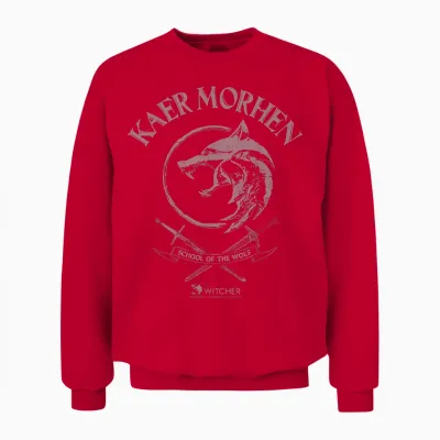 The Witcher Kaer Morhen Unisex Sweatshirt - Red