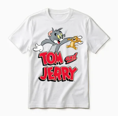 Kids Tom & Jerry Happy Together Unisex T-Shirt - White