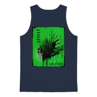 Street Culture Grunge Style Unisex Tank Top - Navy – 1