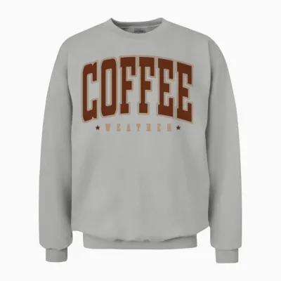 Retro Coffee Weather 2 Unisex Sweatshirt - Ash