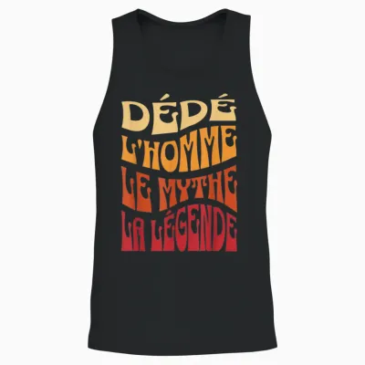 Dice Man Myth Legend Humor Name Custom Dedicated T-Shirt, Black, S Unisex Tank Top - Black