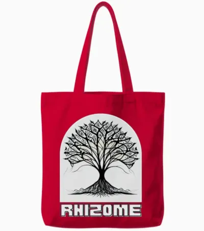 Botanic Brave Tote Bags - Red
