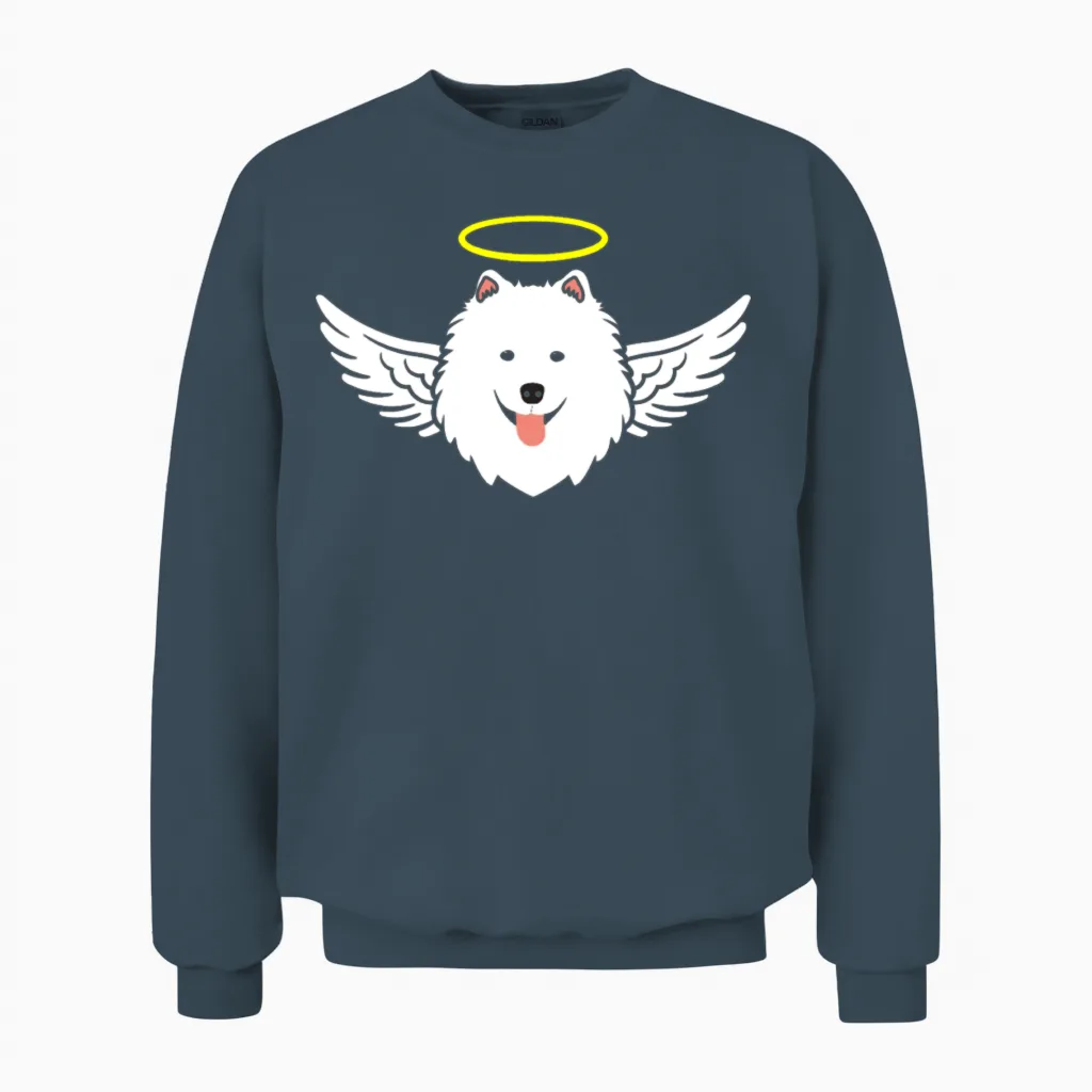 Angel Dog - Lovers Unisex Sweatshirt in Dark Heather