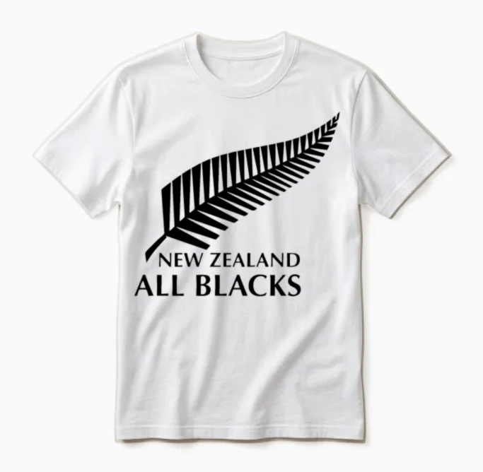 New Zealand All Blacks Unisex T-Shirt in White