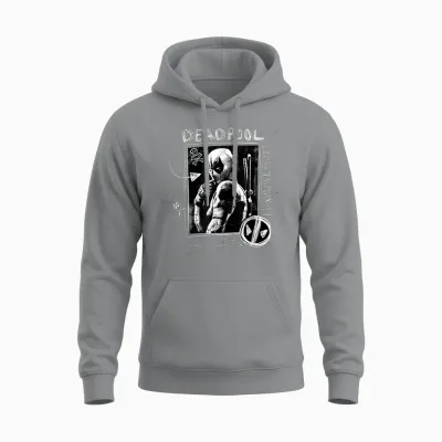 Marvel Studios Deadpool & Wolverine Maximum Effort Chalk Art Unisex Hoodie - Sport Grey