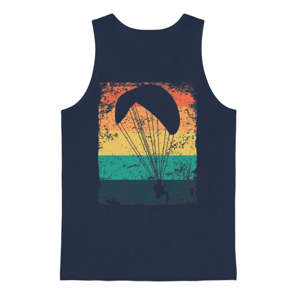 Motorized Paragliding Ppg Paramotoring Unisex Tank Top - Navy