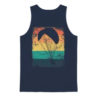 Motorized Paragliding Ppg Paramotoring Unisex Tank Top - Navy – 1