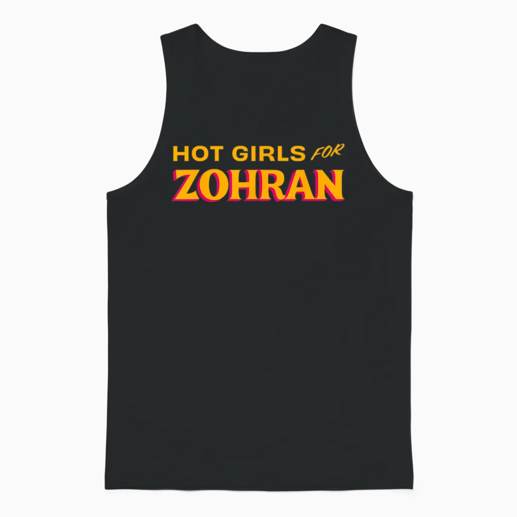 Hot Girls for Zohran Mamdani Zohran for Nyc Mayor 2025 Unisex Tank Top in Black