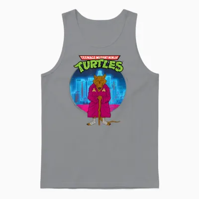Mademark X Teenage Mutant Ninja Turtles - Original Teenage Mutant Ninja Turtles Splinter the Rat Unisex Tank Top - Sport Grey