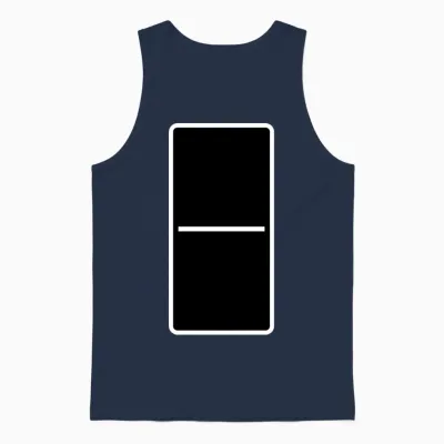 Domino Stone 0:0 - Variable Color - Vector Design! Unisex Tank Top - Navy