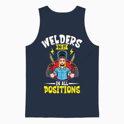 Welder Funny Funny Welding Gift Unisex Tank Top - Navy