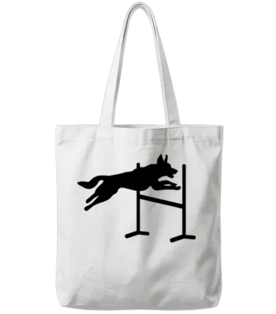 Dog Agility Tote Bags - White