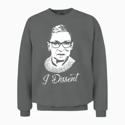 Notorious Rbg - I Dissent Unisex Sweatshirt - Graphite Heather