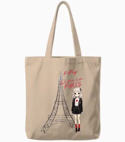 K-Pop Music - K-Drama - Korea - Gift Girl Tote Bags - Natural