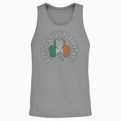Detroit Irish Shamrock Apparel Unisex Tank Top - Sport Grey