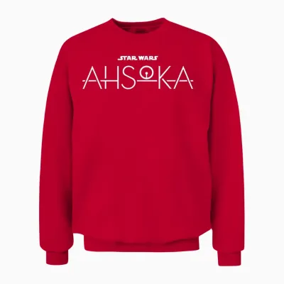 Star Wars Ahsoka Disney+ Series Logo Ahsoka Tano Disney Plus Unisex Sweatshirt - Red
