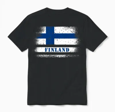 Finland Finn Gifts for Women Men Kids Unisex T-Shirt - Black