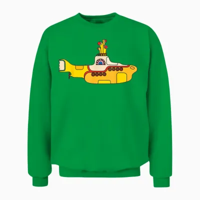 The Beatles - Yellow Submarine Art Unisex Sweatshirt - Irish Green