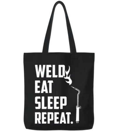 Funny Welder, Welder, Miller Welders, Welder Daddy Tote Bags - Black