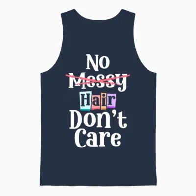 Bald New Hairstyle Man Hair Unisex Tank Top - Navy